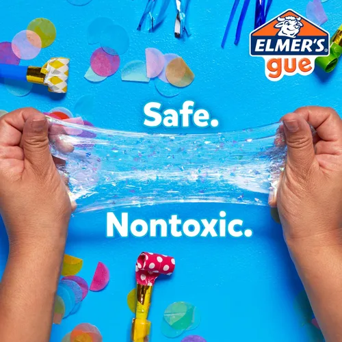 Miniatura 2 de Elmer's Gue - Slime premezclado, slime transparente y cristalino, ideal para mezclar con complementos, 2 unidades Transparente vidrioso