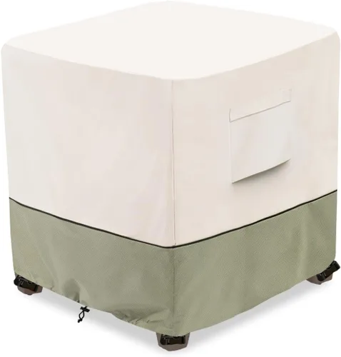 Miniatura 12 de Bitubi Funda otomana impermeable para patio, funda cuadrada resistente para muebles de mesa auxiliar para exteriores, tamaño 22 pulgadas de largo x