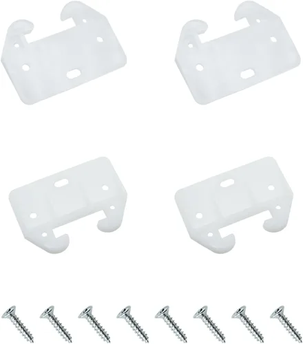 Miniatura 4 de FDXGYH 10 piezas de guías de cajones de plástico Guías de carril de cajones Guía de riel para cajones para cómodas, alacenas y sistemas de cajones