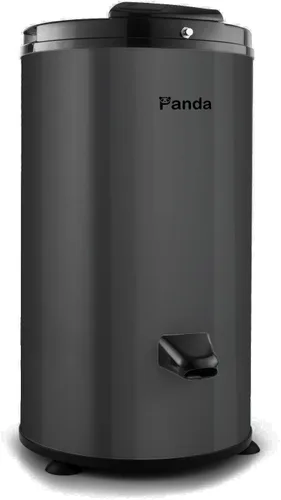 Panda Secadora Centrífuga Portátil de 3200 RPM – Capacidad de 22 libras, Tambor y Carcasa Exterior de Acero Inoxidable, 110V – Elegante Gris Oscuro