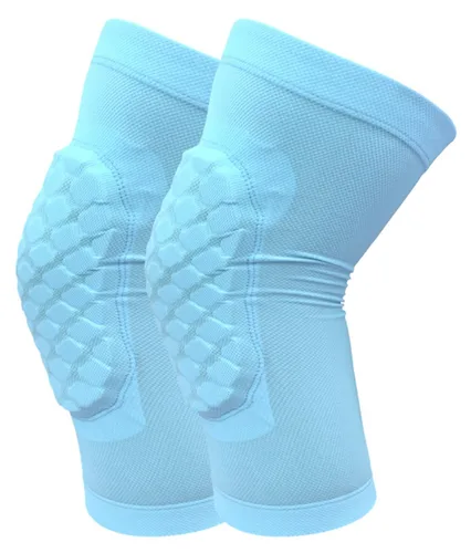 Rodilleras de baloncesto para niños, rodilleras de voleibol, mangas de baloncesto de nido de abeja para niños y niñas, protectores de rodillas para