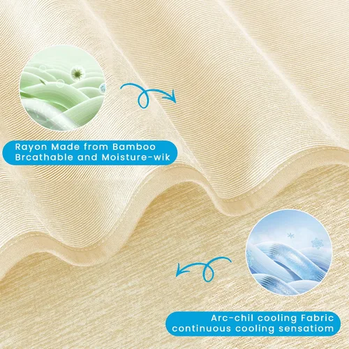 Miniatura 3 de HYLEORY - Mantas refrescantes para personas que duermen con calor, manta fresca de verano para mantener el cuerpo fresco para sudores nocturnos
