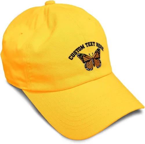 Miniatura 43 de Gorra de béisbol suave con diseño de mariposa monarca, con insectos, bordado de mariposa, de algodón, para hombres y mujeres