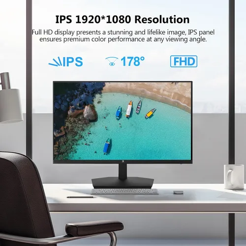 Miniatura 3 de Monitor de 24 pulgadas, monitor de computadora Z-Edge, Full HD 1920 x 1080p IPS 100Hz Monitor de PC con HDMI, VGA, sin marco, pantalla antirreflejos
