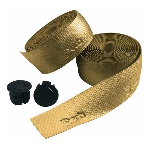 Miniatura 3 de Deda Elementi Cinta para manillar de bicicleta Karbon Bar Deda Carbon Effect para hombre, oro olímpico, talla única, DEDATAPEORO