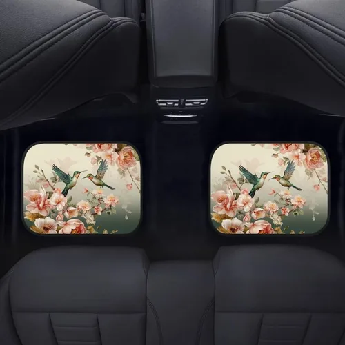 Miniatura 4 de Showudesigns Alfombrillas de automóvil de colibrí, accesorios para asiento delantero y trasero, alfombrillas de ajuste universal para SUV, camiones