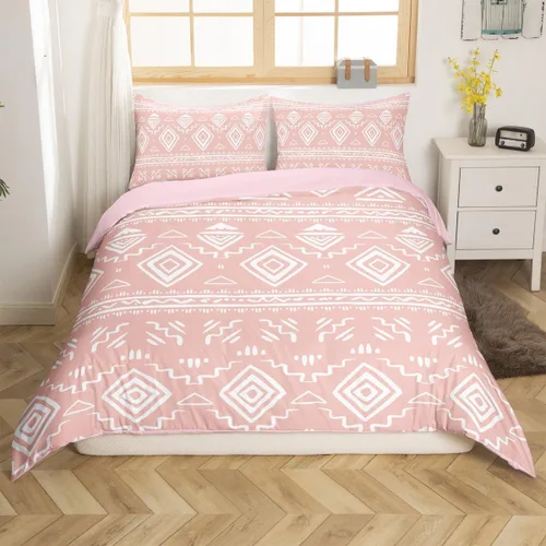 Miniatura 17 de Erosebridal Southwestern - Juego de funda de edredón tamaño individual, diseño geométrico étnico, estilo bohemio, azteca, para niños, adolescentes