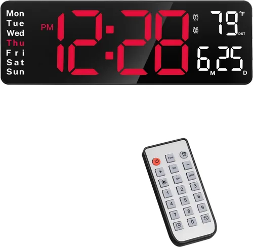 Miniatura 3 de Digital Clock Large Display, 13" Large Digital Wall Clock for Classroom