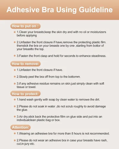 Miniatura 8 de Adhesive Bra Push Up for Women 2 Pair, Sticky Invisible Lifting Bra, Backless Strapless Bras for Dress with Pasties