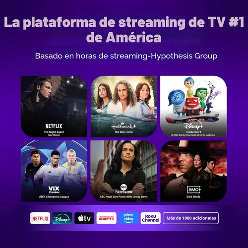 Miniatura 2 de Roku Smart TV 2025 – Serie Plus de 55 pulgadas, TV Mini-LED – RokuTV con control remoto de voz mejorado – Televisión 4K QLED de pantalla plana