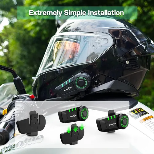 Miniatura 6 de FreedConn Auriculares Bluetooth KY para motocicleta, casco Bluetooth, intercomunicador, sistemas de comunicación de motocicleta con cancelación