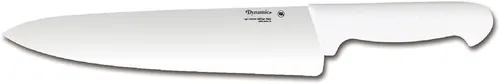 Dynamic Pro-Grip Santoprene, Cuchillo de chef Softgrip de 10 pulgadas, blanco, grande
