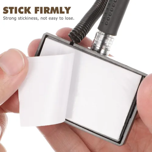 Miniatura 4 de NUOBESTY 3 bolígrafos de seguridad con cadena, soporte adhesivo para mostrador de bolígrafo, bolígrafos de escritorio de tinta de gel negro