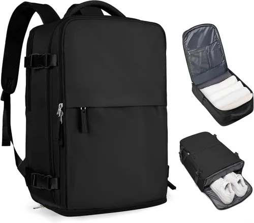 Miniatura 65 de coofay Mochila de viaje, para laptop, unisex, aprobada para aviones, bolsa de mano, equipaje, para artículos personales, para debajo del asiento