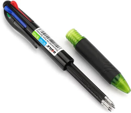 Miniatura 3 de Bribobo Paquete de 4 Bolígrafos Multicolor 4 en 1 de 0.7mm Retráctiles de Colores Bolígrafos de Regalo para Oficina, Suministros Escolares, Regalo
