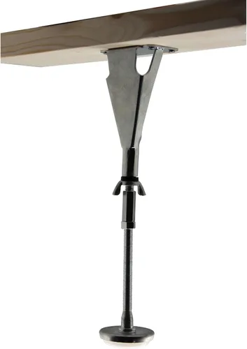 Miniatura 6 de KB Designs Patas de soporte central de altura ajustable para marco de cama, juego de 4, color plateado