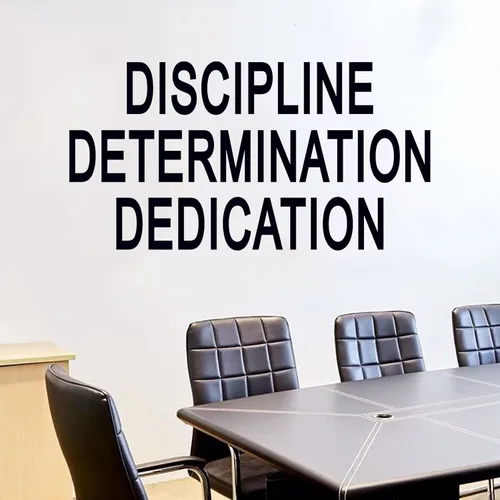 Calcomanías de pared con citas inspiradoras para la oficina: motivacional, escuela, aula, garaje, dormitorio, vinilo arte, calcomanías de pared,