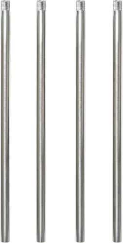 Miniatura 7 de Varilla de extensión roscada M12 de latón cepillado para luz colgante, iluminación de islas, candelabros, varillas descendentes y vástagos