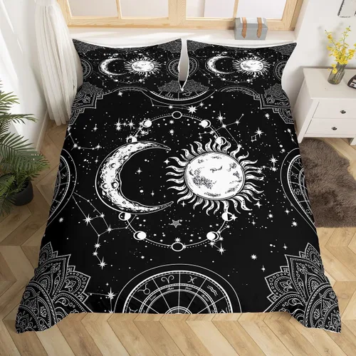Miniatura 37 de Feelyou Juego de ropa de cama con patrón de sushi, funda de edredón de estilo japonés para niños, niñas, adolescentes, funda de edredón con temática
