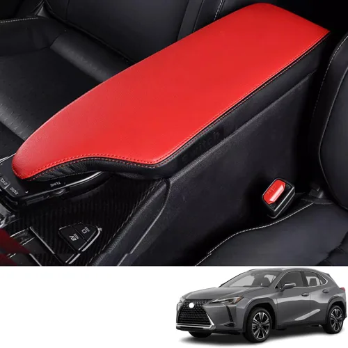 Miniatura 42 de Accesorios interiores personalizados para E-PACE EPACE 2018 2019 2020 2021 2022 2023 piel sintética para consola central reposabrazos cubierta