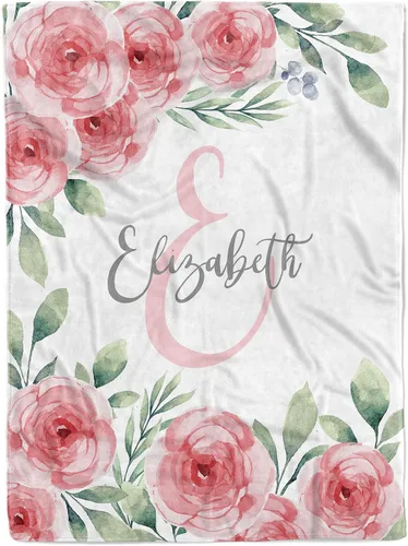 Miniatura 14 de MDPrints - Manta rosa de bautismo para niñas, regalos de bautismo personalizados para niñas, mantas de bebé personalizadas para niñas con nombre
