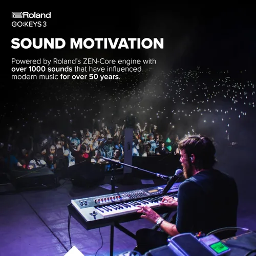 Miniatura 4 de Roland GO:KEYS 3 Teclado de creación de música Teclado de 61 notas Altavoces estéreo integrados Soporte Bluetooth de audio/MIDI para Rojo