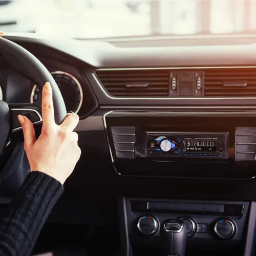 Miniatura 7 de Dual Electronics XRM69BT Estéreo para automóvil con pantalla LCD de 7 caracteres DIN único Llamadas manos libres Bluetooth y transmisión de música