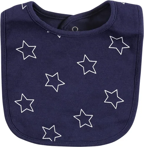 Miniatura 314 de Hudson Baby Conjunto de babero y calcetines unisex de algodón para bebé