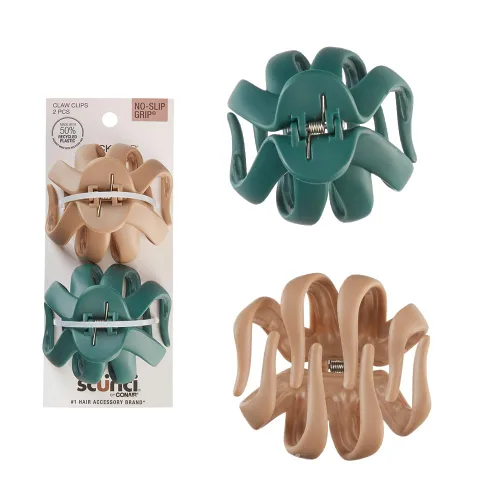 Miniatura 10 de Scunci by Conair - Pinzas de garra para mujer, accesorios para el cabello para mujer, pinzas para cabello grueso, clip de garra, color negro y Negro