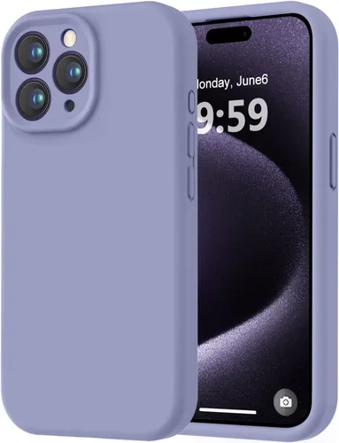 Miniatura 14 de LOVE 3000 Compatible con Funda para iPhone 15, [Cámara de Cobertura Completa de Silicona Suave] [Protección contra Caídas de 8 pies], Forro de Negro