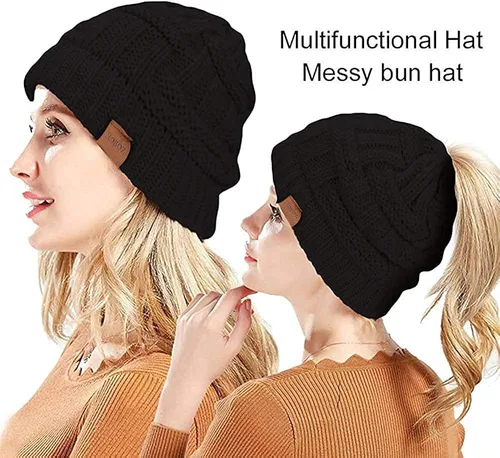 Miniatura 4 de Rosoz 1 y 2 paquetes de gorros de invierno para mujer