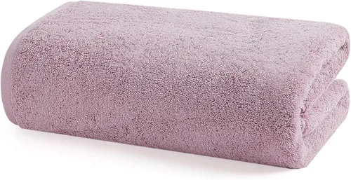 Miniatura 11 de SEMAXE Toalla de baño amarilla, toalla de baño 100% algodón con lazo para colgar, 55 x 27 pulgadas, suave, absorbente y de secado rápido, para baño