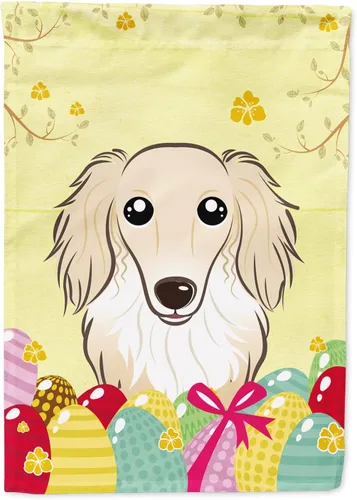 Miniatura 46 de Caroline's Treasures BB1920CHF - Bandera de caza de huevos de Pascua con diseño de bulldog francés, para casa, gran porche, para colgar en la pared