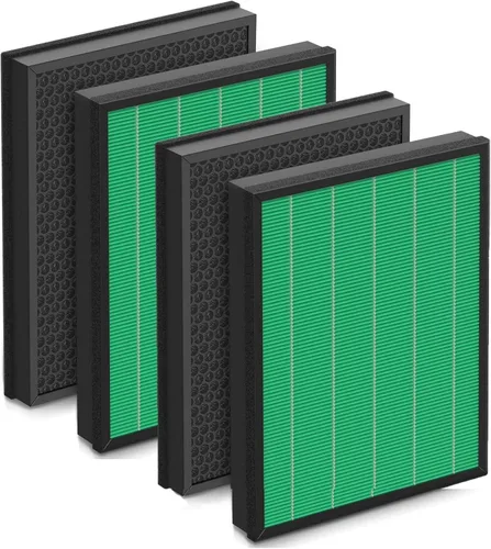 Miniatura 8 de Filtro de repuesto mejorado 150 para Coway Airmega 150 (AP-1019C) y purificador de aire Airmega 160, filtro HEPA verde verdadero y filtro de carbón