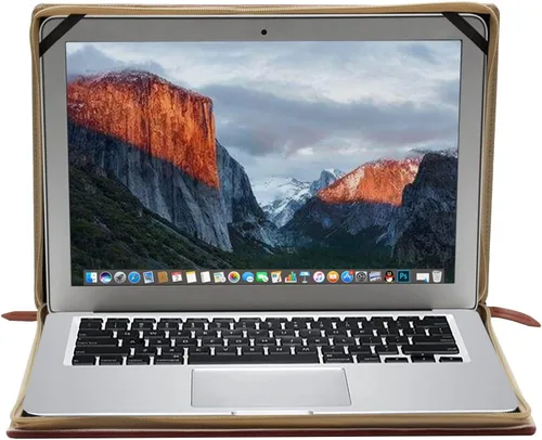 Miniatura 2 de MOSISO Funda compatible con MacBook Air de 13 pulgadas A1466 A1369 versión anterior 2010-2017, funda protectora de piel sintética para laptop