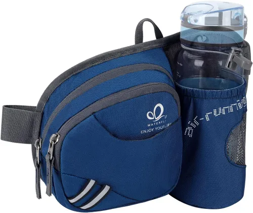 Miniatura 9 de Waterfly - Cangurera de senderismo con soporte para botella de agua para hombres y mujeres, para correr y pasear al perro, para iPhone 8 Plus, Gris