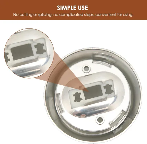 Miniatura 2 de Luz de cúpula redonda, resistente ABS interior de repuesto de lente de cúpula de repuesto para Chevy Nova 1971-1979 y 1970-1981 8732777