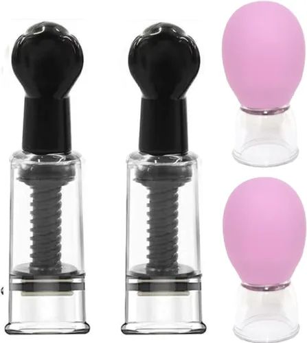 Nipplesuckers - Corrector de pezones de silicona para pezones planos invertidos para lactancia materna madre o mujeres, taza de vacío 4 piezas