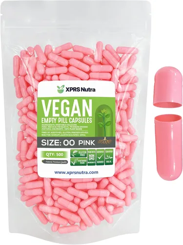 Miniatura 18 de XPRS Nutra Cápsulas vacías de tamaño 00 – 100 cápsulas veganas vacías – Pastillas vacías vegetarianas – Relleno de cápsulas vegetales DIY