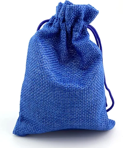 Miniatura 11 de Palmhomee Paquete de 20 bolsas de regalo de arpillera con cordón, bolsas de joyería de lino, bolsas de yute de boda para joyas y bolsas