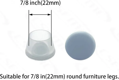 Miniatura 2 de Copas deslizantes para patas redondas de muebles (7/8 pulgadas (0.866 in), paquete de 16 unidades, almohadillas deslizantes