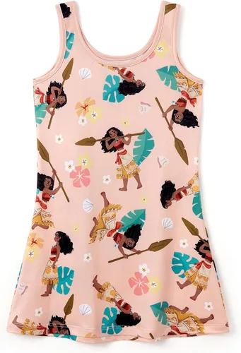 Miniatura 14 de Disney Stitch Princess Frozen Elsa Minnie Mouse - Vestido sin mangas para niñas, vestido acampanado para verano, playa, 2-9 años
