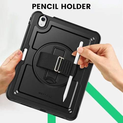 Miniatura 8 de SEYMAC Funda protectora a prueba de golpes para iPad Air de 11 pulgadas M4, M3, M2 (2026/2025/2024), funda protectora a prueba de golpes