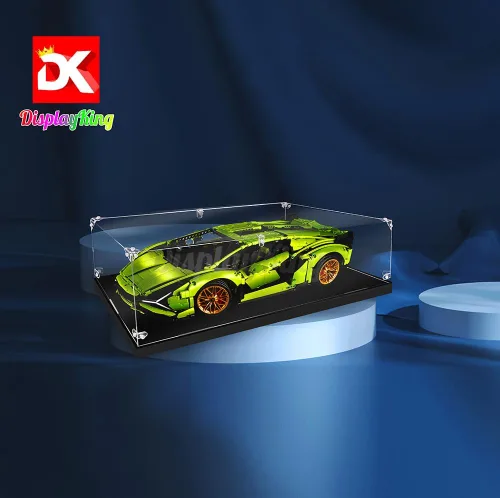 Miniatura 2 de Vitrina acrílica con tornillo para Lego Lamborghini Sián FKP 37 42115 - Tamaño grande (Lego Set no incluido) (sin fondo) Stock de EE. UU