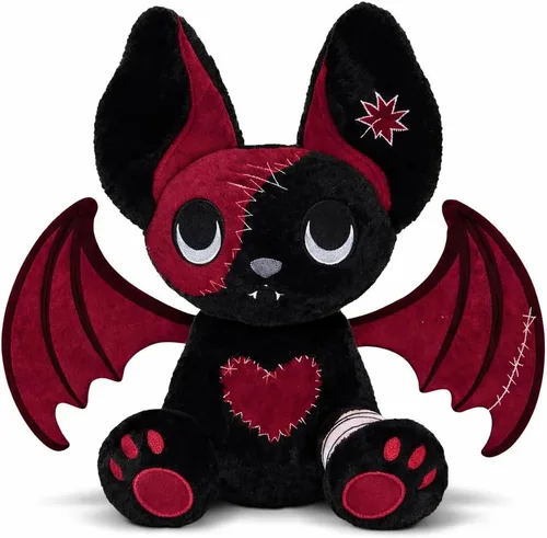 PHITECUS Murciélago Gótico de Peluche - Lindo Peluche Espeluznante, Regalo Perfecto de Animal de Peluche para Ansiedad para Adolescentes y Adultos