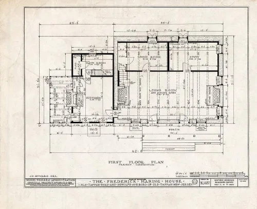 Historic Pictoric : Blueprint HABS NJ,2-TAPO,3- (Sheet 11 of 19) - Frederick Haring House, Old Tappan & DeWolfe Roads, Old Tappan, Bergen County, NJ