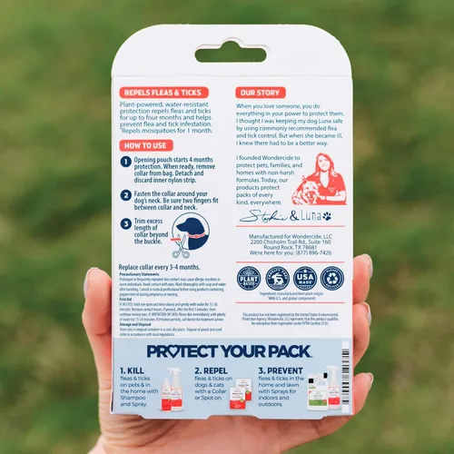 Miniatura 2 de Wondercide Collar para perro, repelente de pulgas, garrapatas y mosquitos para perros, con aceites esenciales naturales, protección de hasta 4 1