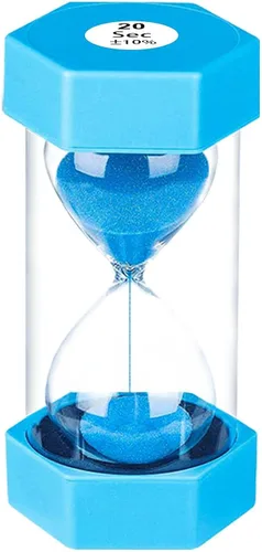 Miniatura 7 de SuLiao Temporizador de Arena de 30 Minutos: Reloj de Arena de Plástico de 30 Minutos, Extra Azul, Reloj de Arena Unificado, Temporizador de Arena