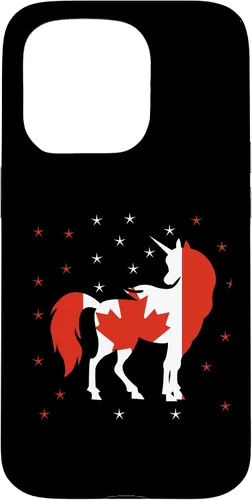 Miniatura 14 de Funda para iPhone 13 Pro Max Unicornio Bandera de Canadá