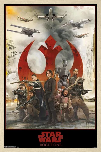 Miniatura 7 de Trends International Star Wars: Rogue One - Póster de pared de montaje, 14.725 x 22.375 pulgadas, versión enmarcada de madera de granero